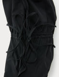 Checked Ruched Tie Shoulder Bag