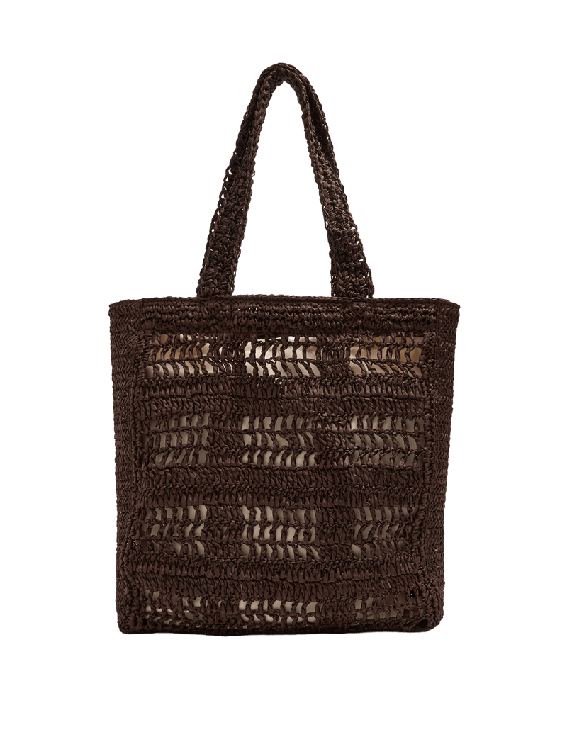 M&S straw tote bag natural straw cotton lining - British product
