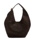 M&S straw shoulder bag with gold-tone buckle, imported from the UK