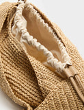 M&S Straw Hardware Detail Shoulder Bag