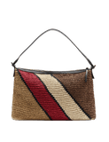 M&S straw colour block slouchy shopper, imported from the UK