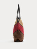 M&S straw colour block shoulder bag, UK version