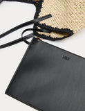 M&S straw colour block shoulder bag, UK version