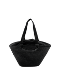 M&S straw drawstring bucket bag 21cm, imported from the UK