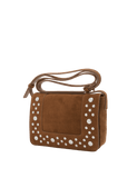Per Una suede studded crossbody bag, UK version