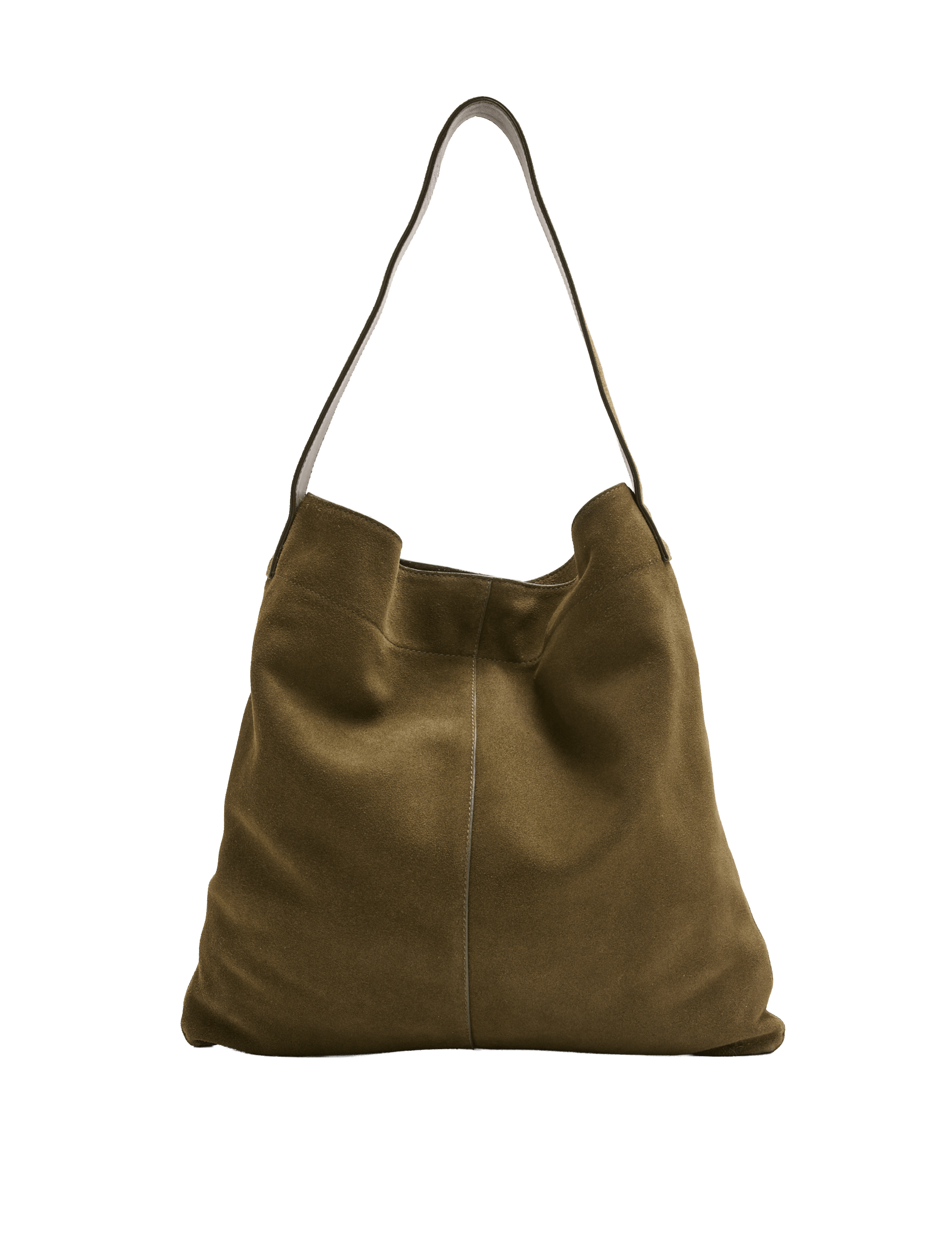 Per Una Suede Top Handle Shoulder Bag