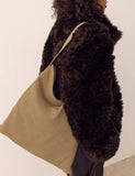 Per Una suede shoulder bag with top handle (British brand)