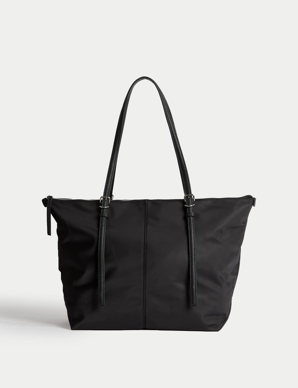 M&S top handle shoulder bag, wipe-clean fabric, roomy interior (British brand)