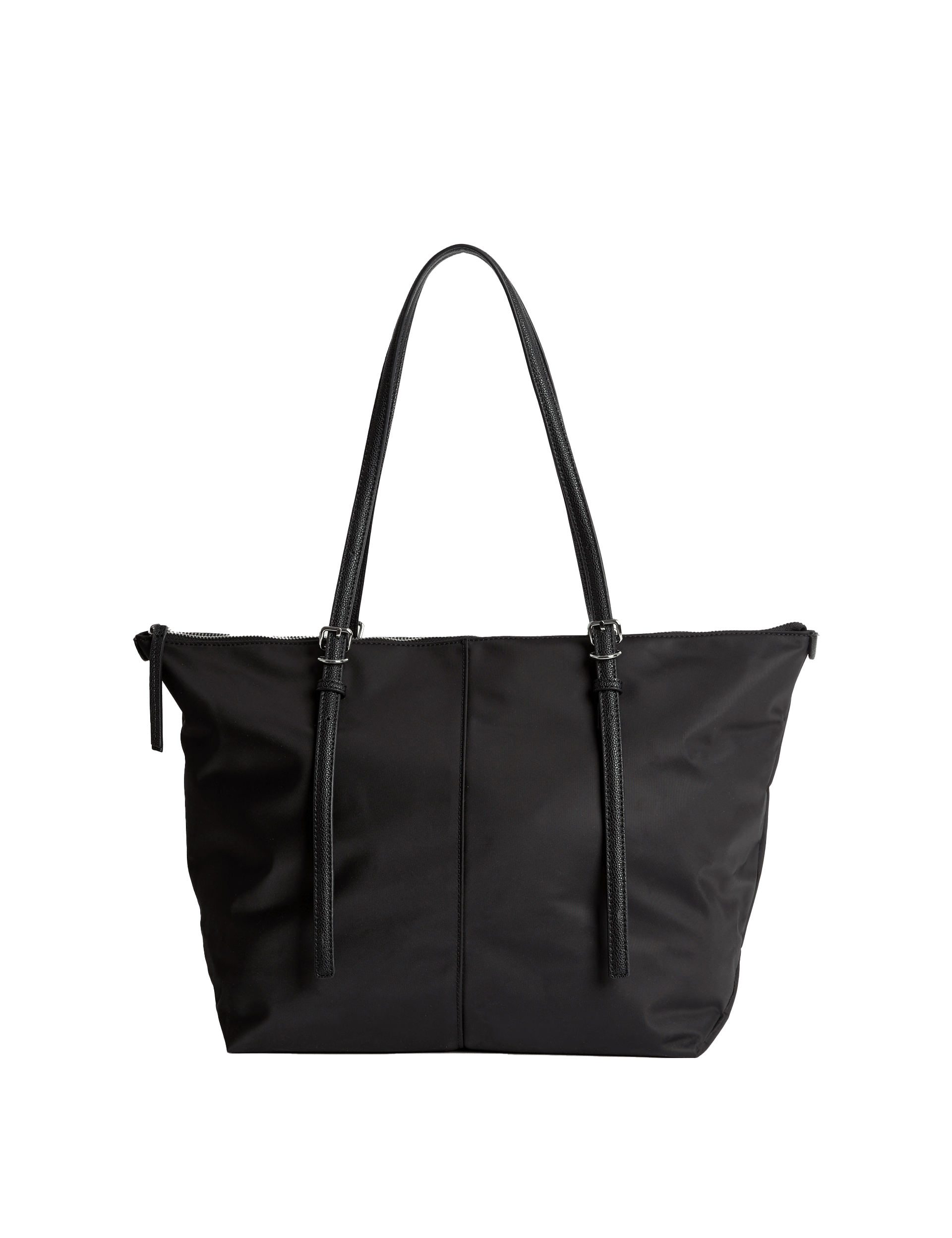 M&S top handle shoulder bag, wipe-clean fabric, roomy interior (British brand)