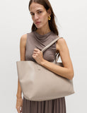 Faux Leather Shopper