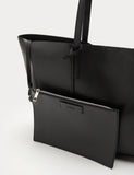 M&S faux leather shopper bag with handles and detachable purse, UK version