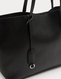 M&S faux leather shopper bag with handles and detachable purse, UK version