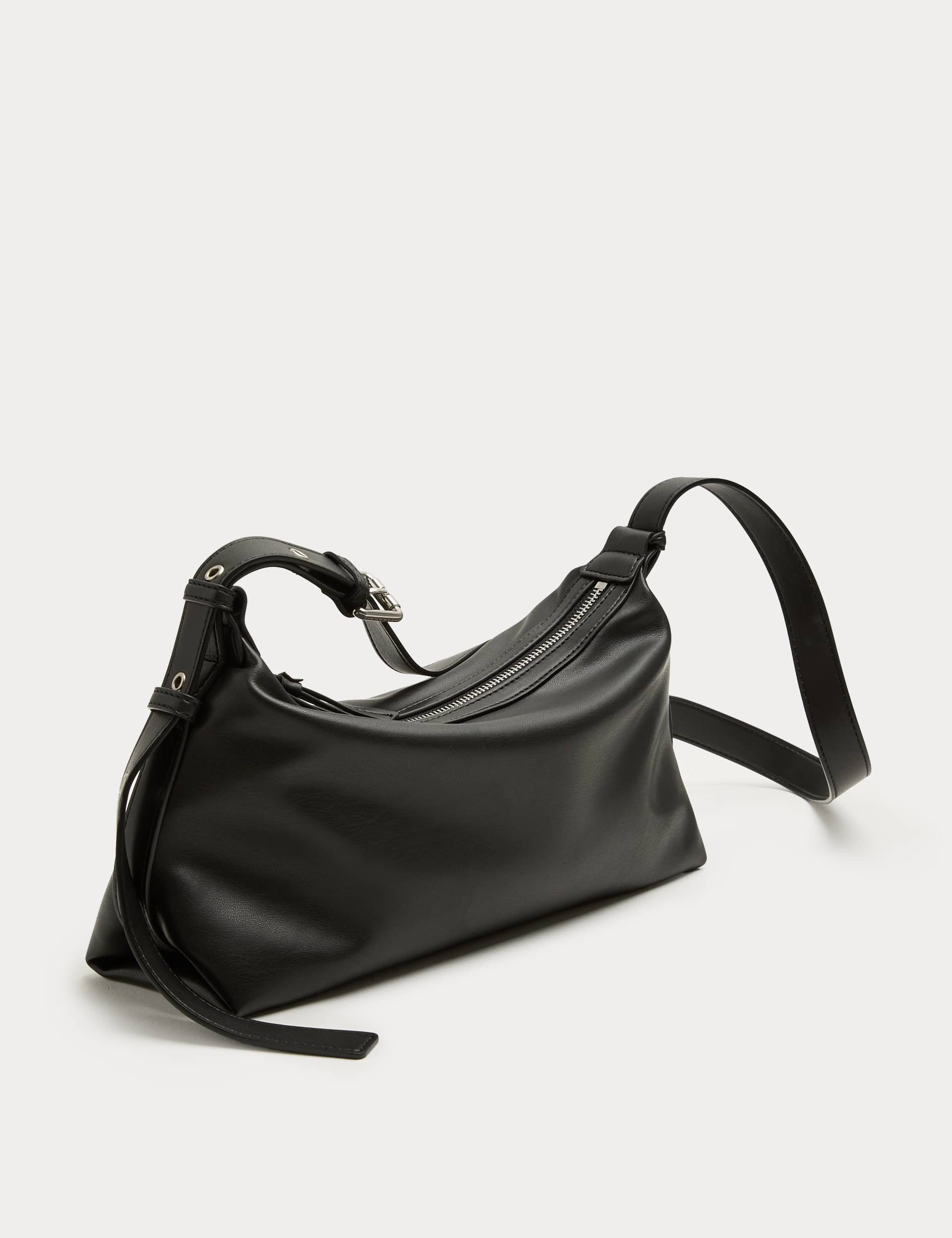 M&S slouchy crossbody bag in faux leather (British brand)