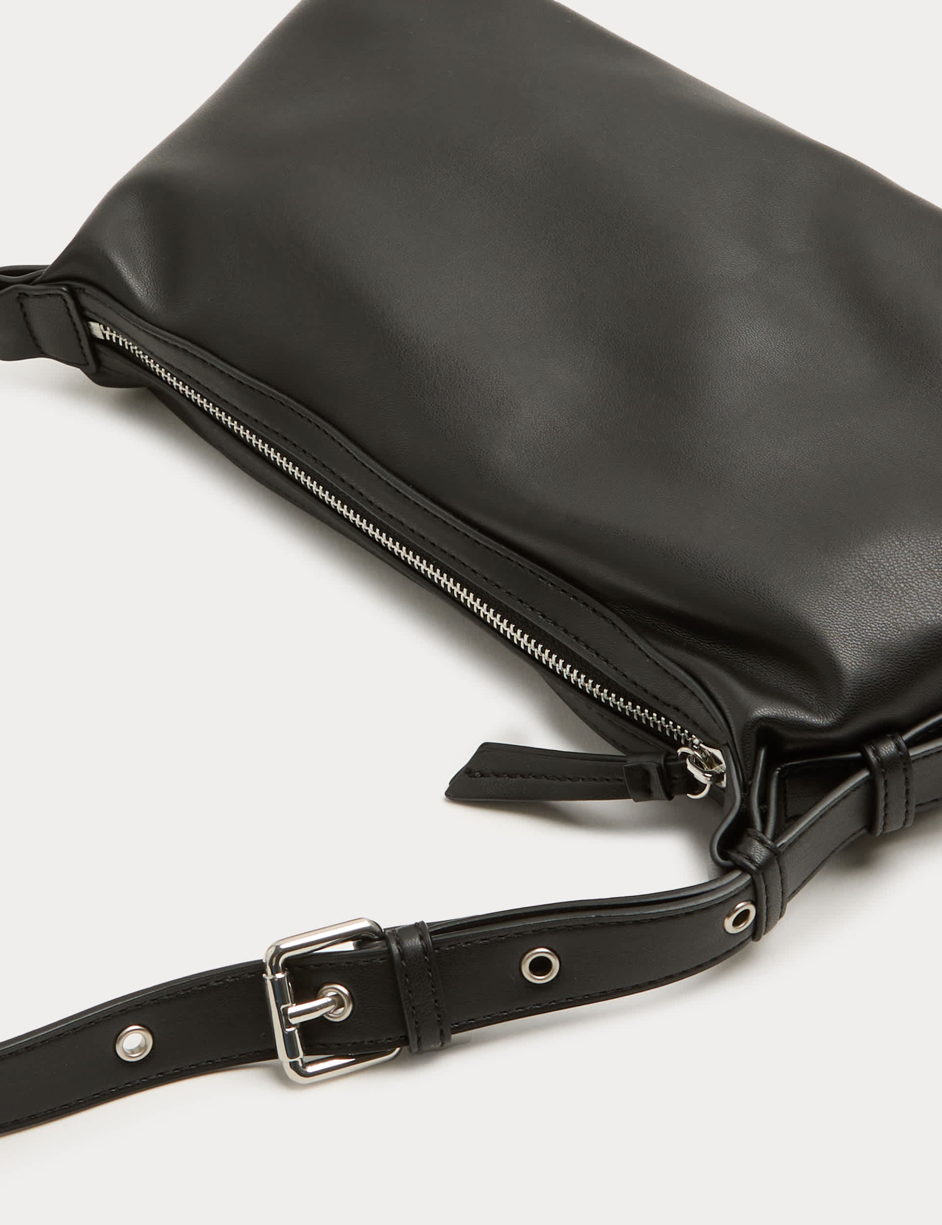M&S slouchy crossbody bag in faux leather (British brand)