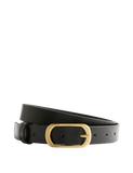 M&S leather belt with oval metal buckle, 2.8 cm width, imported from the UK