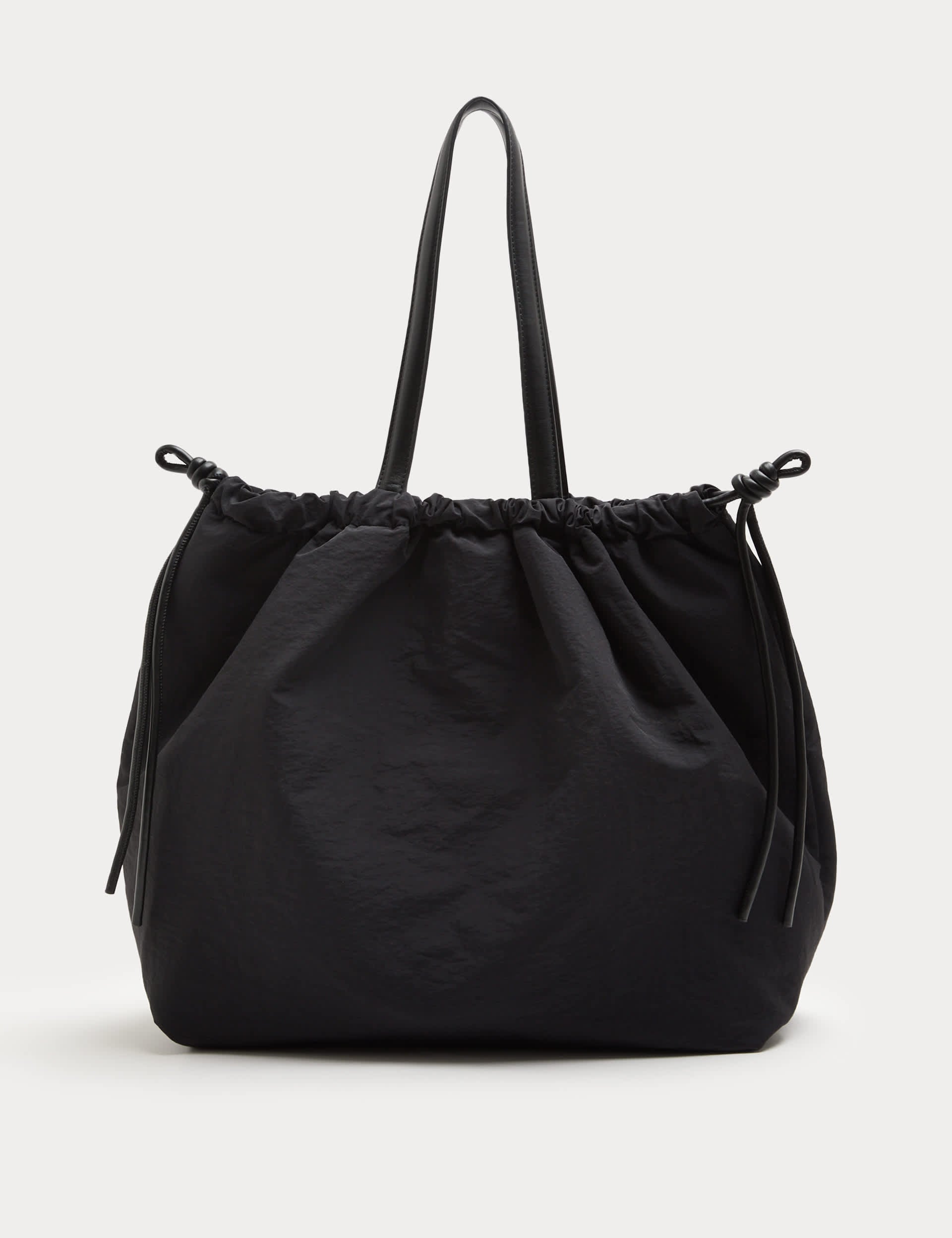 M&S ruched drawstring shoulder bag large, UK version