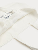 M&S pure cotton canvas tote bag with LA graphic print, imported from the UK
