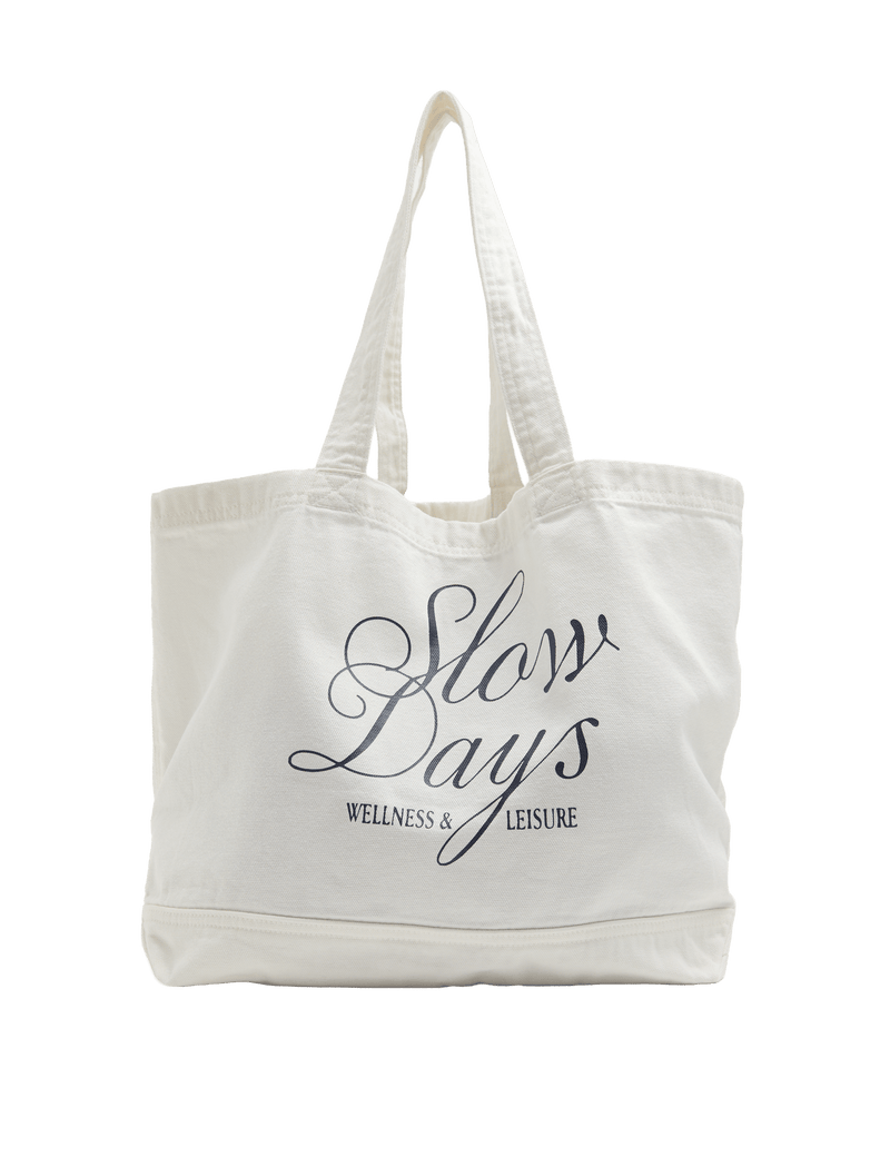 M&S pure cotton canvas tote bag with LA graphic print, imported from the UK