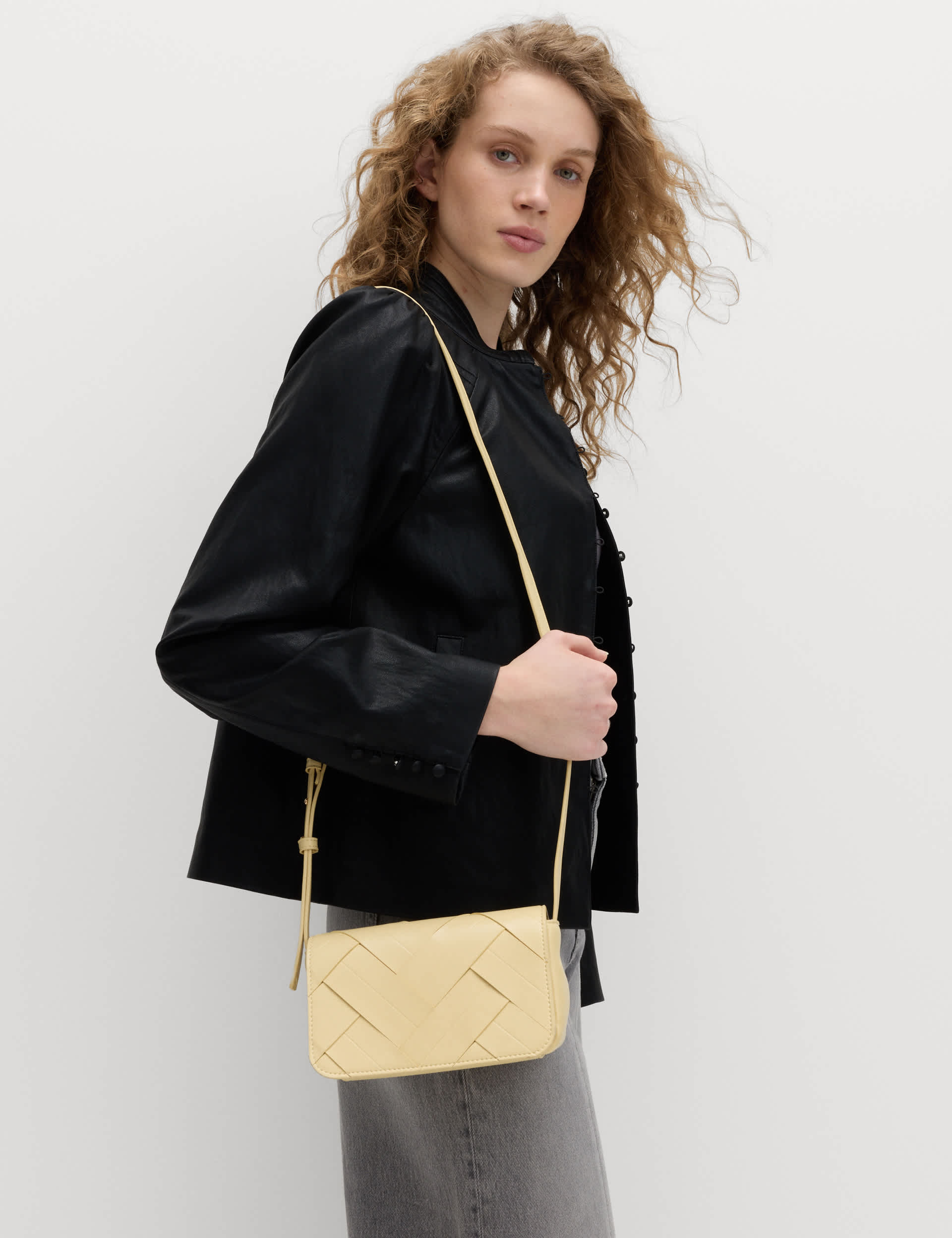 M&S woven mini cross body bag - British product