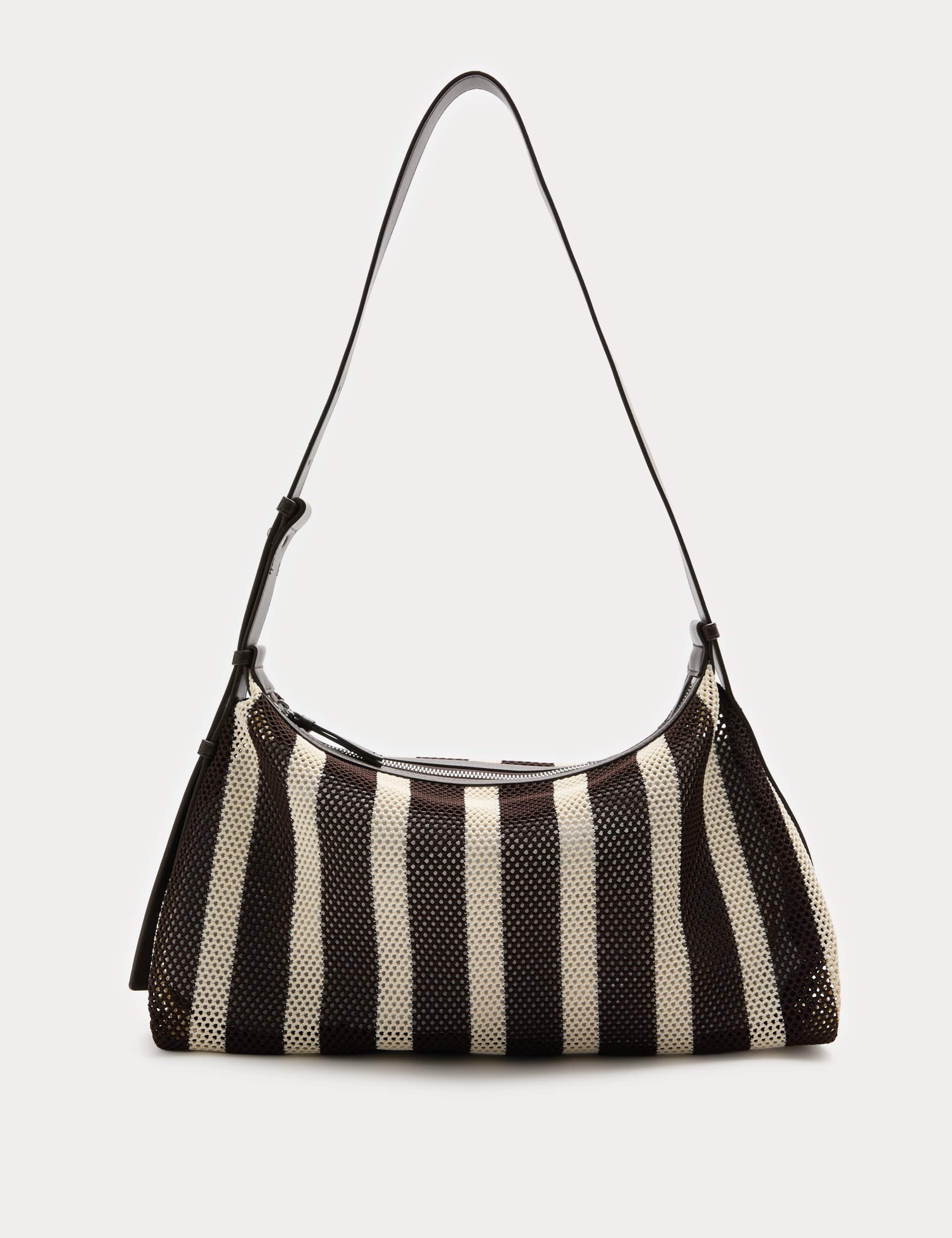 M&S mesh striped cross body bag (British brand)