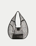 M&S leopard print mesh moon shoulder bag, UK version