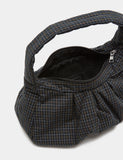 M&S pure cotton checked ruched shoulder bag, imported from the UK