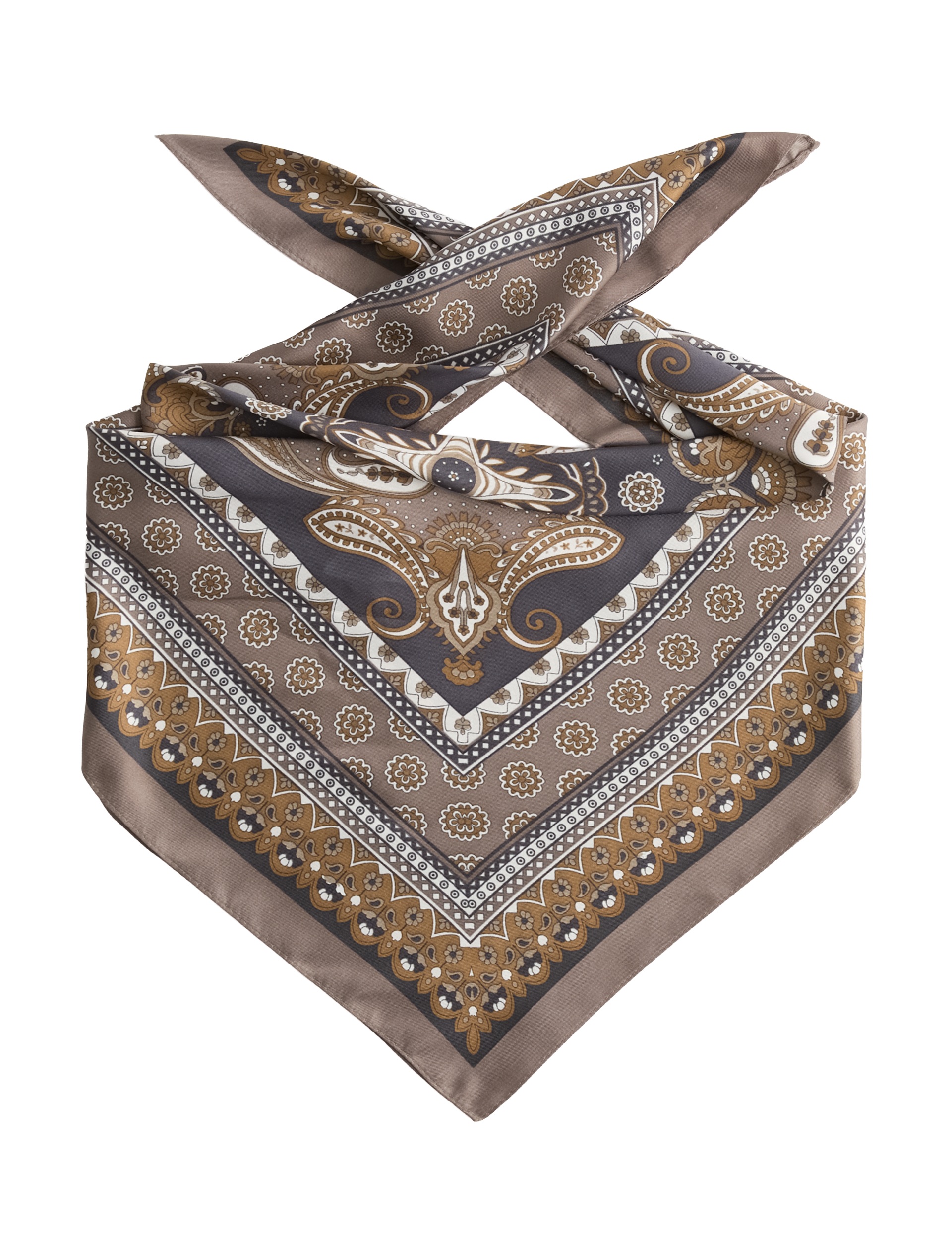M&S Animal Print Satin Scarf 70 x 70cm
