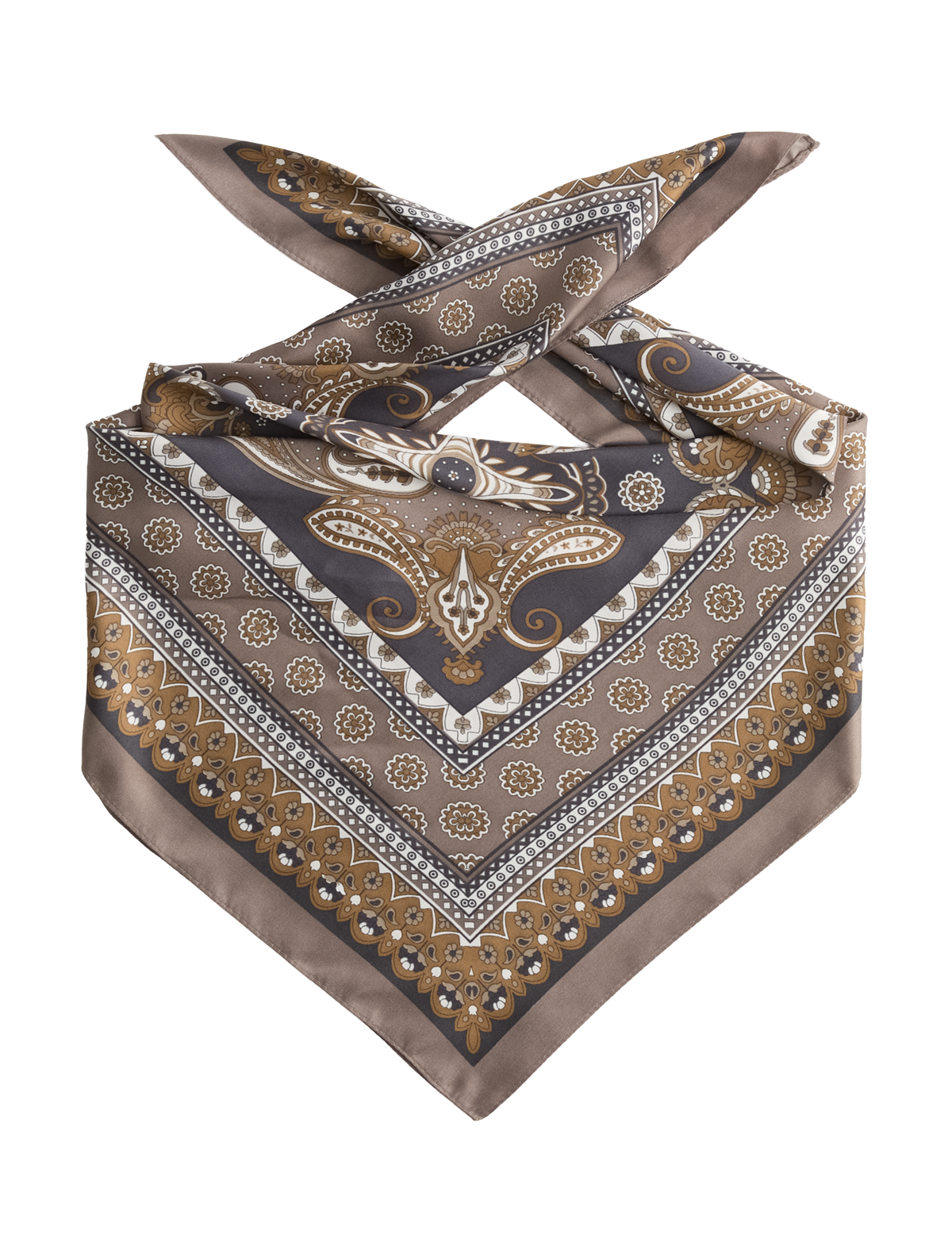 M&S Animal Print Satin Scarf 70 x 70cm