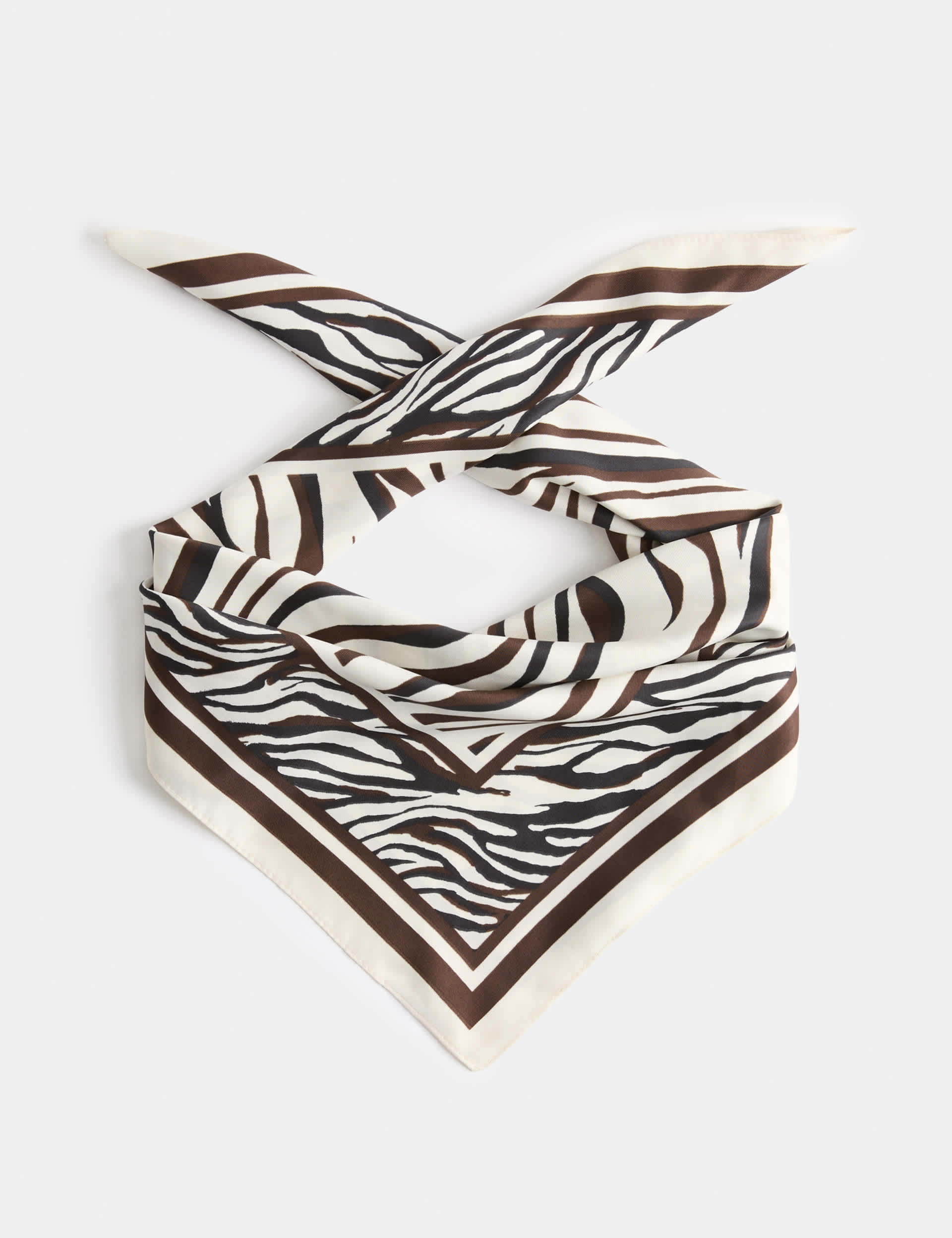 M&S Satin Printed Scarf