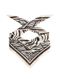 M&S satin printed scarf animal print 70cm, imported from the UK