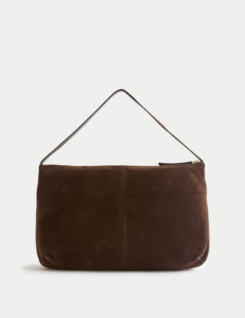 Autograph suede slouchy shoulder bag (British brand)