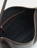 Autograph leather embossed zip shoulder bag imported from the UK