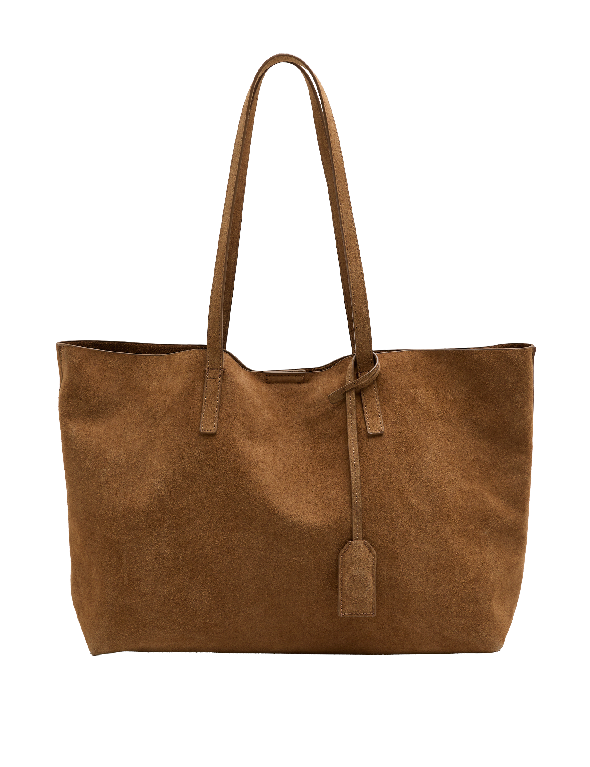 M&S suede tote bag with magnetic closure (British brand)