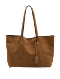 M&S suede tote bag with magnetic closure (British brand)