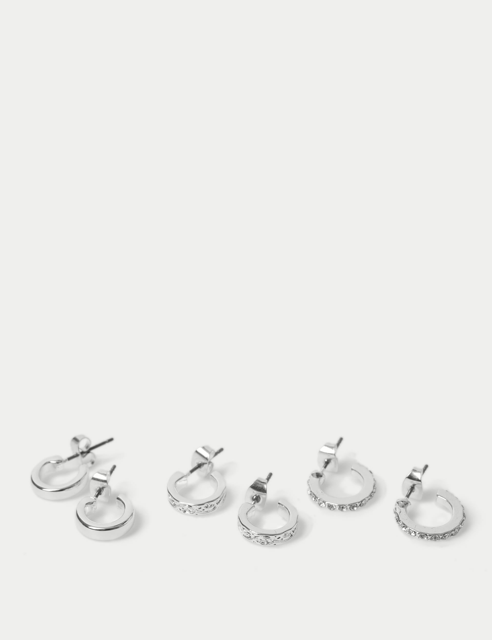 M&S Collection earring set in silver tone (British brand)