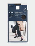 M&S 4 pack 15 denier knee highs, imported from the UK