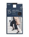 M&S 4 pack 15 denier knee highs, imported from the UK