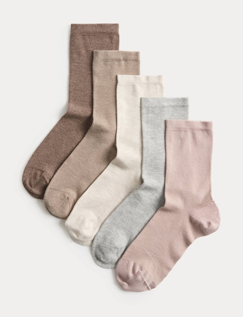 M&S Supersoft ankle high socks 5-pack (British brand)