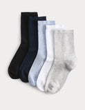 M&S 5pk Supersoft Ankle High Socks