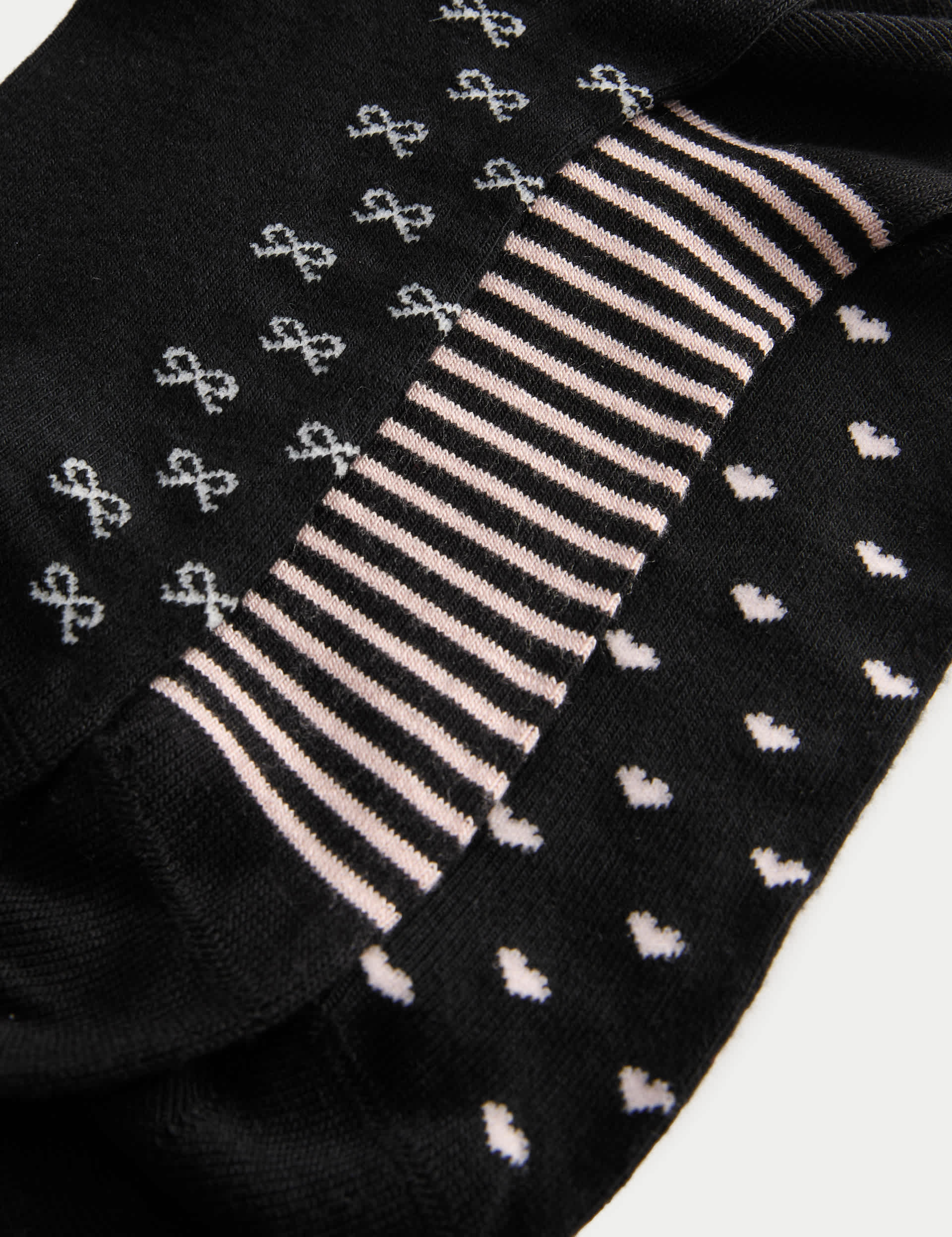 M&S supersoft patterned ankle socks 5-pack, UK version
