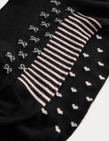 M&S supersoft patterned ankle socks 5-pack, UK version