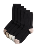 M&S Super Soft colour block ankle high socks 5-pack - British product