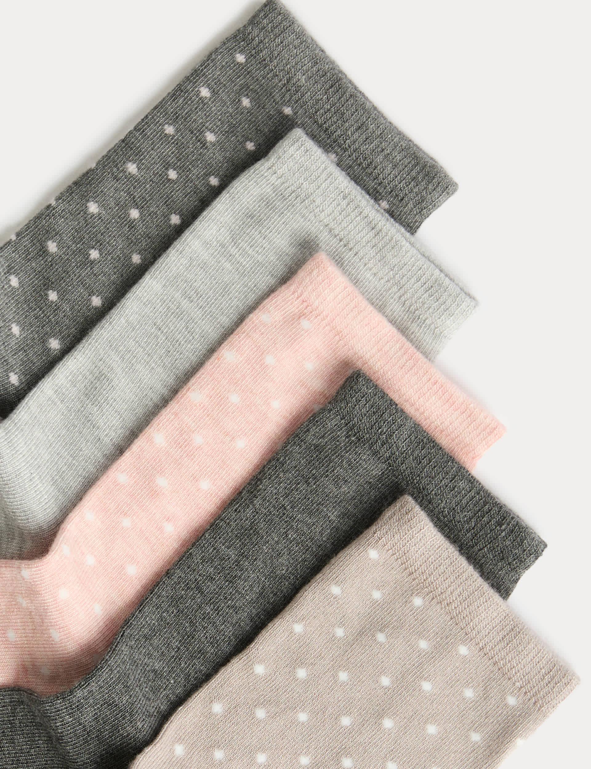 M&S ankle socks polka dot 5-pack, UK version
