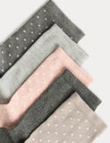 M&S ankle socks polka dot 5-pack, UK version