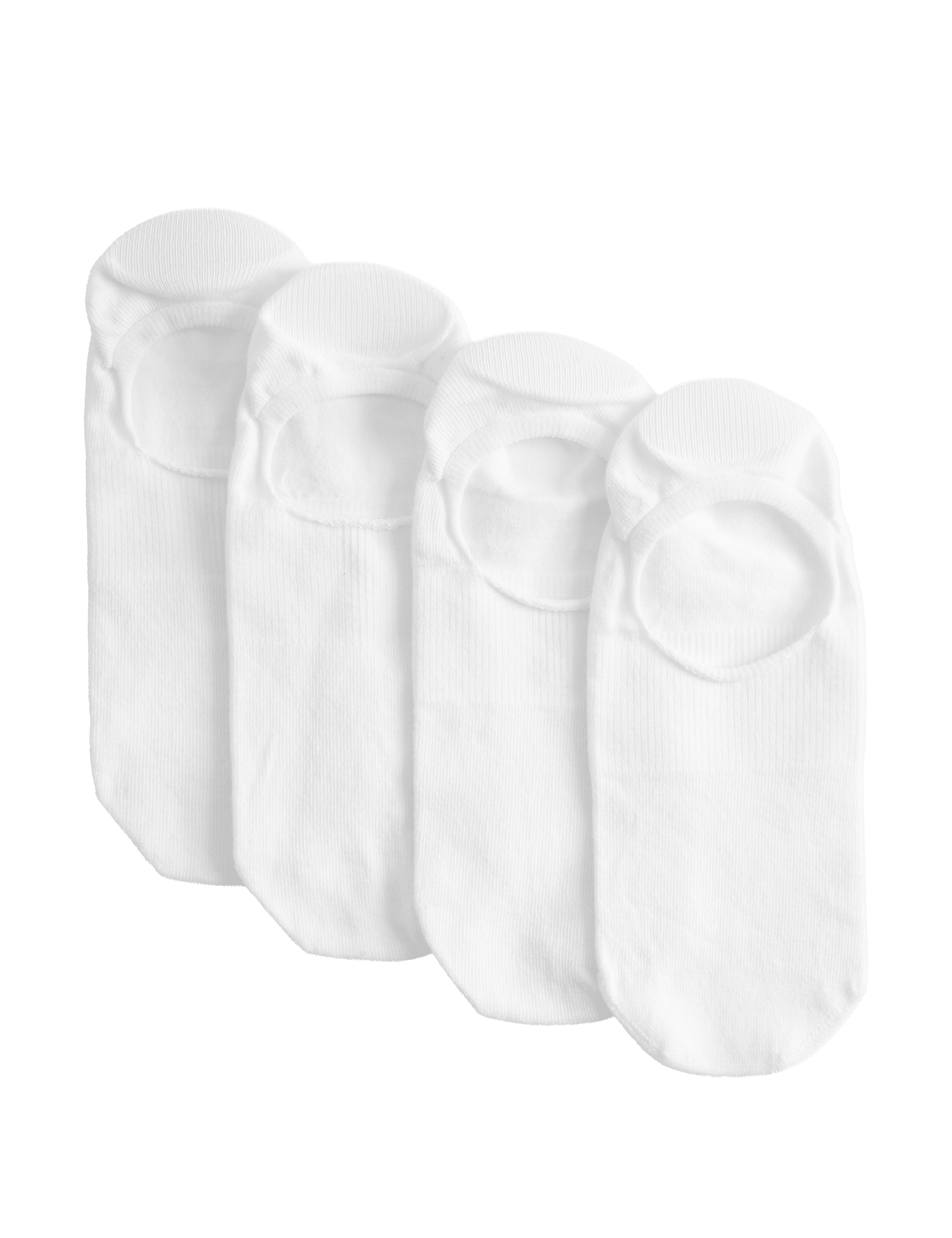 M&S 4pk Cotton Rich Invisible Trainer Liners™
