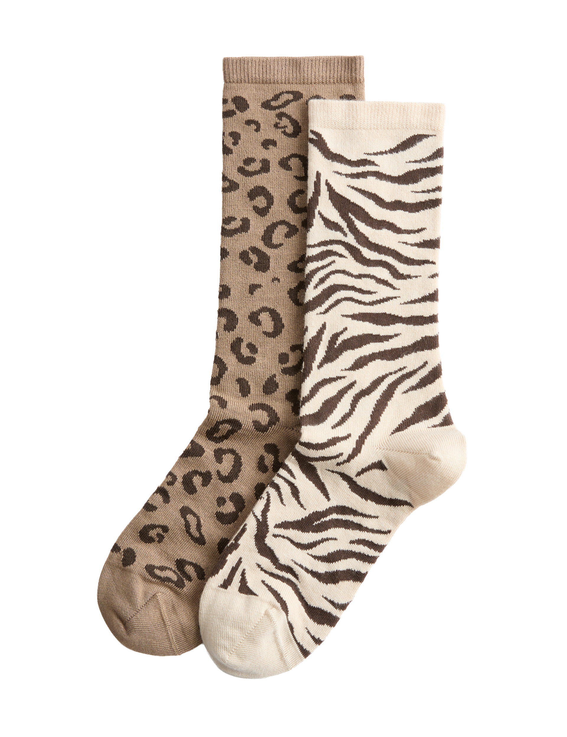 M&S animal print crew socks 2 pack - British product