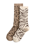 M&S animal print crew socks 2 pack - British product