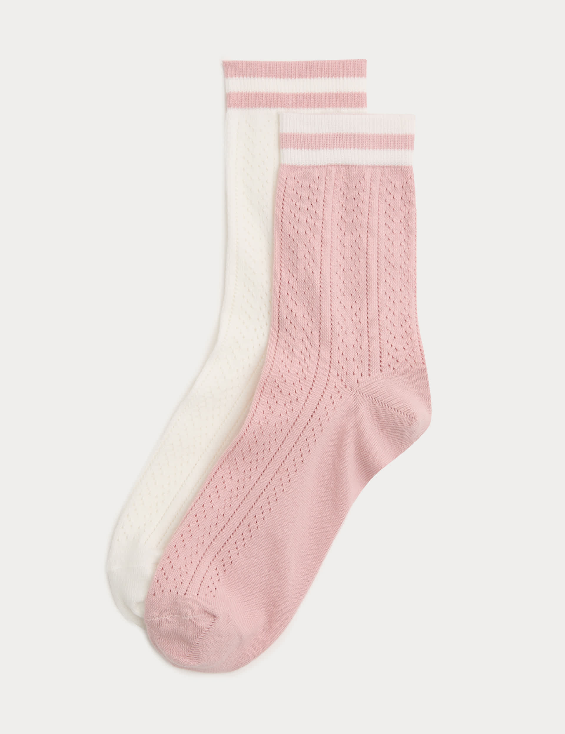 M&S cotton rich crew socks 2 pack - British product