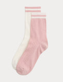 M&S cotton rich crew socks 2 pack - British product