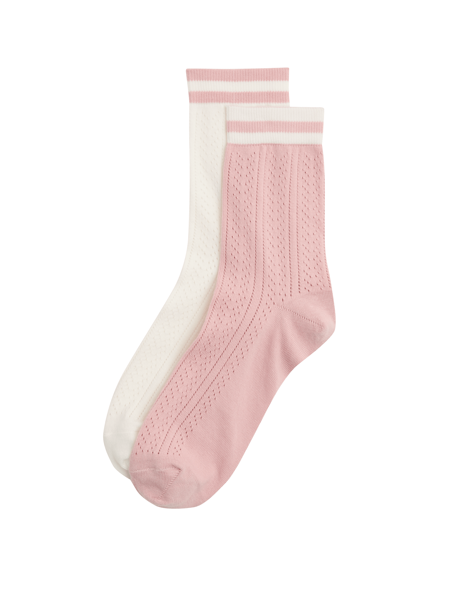 M&S cotton rich crew socks 2 pack - British product